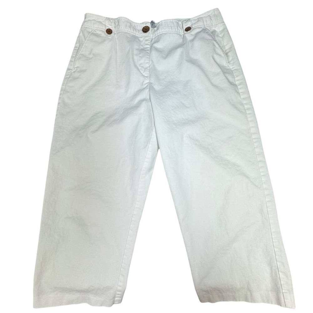 Counterparts White Capri Cropped Ankle pants size 16